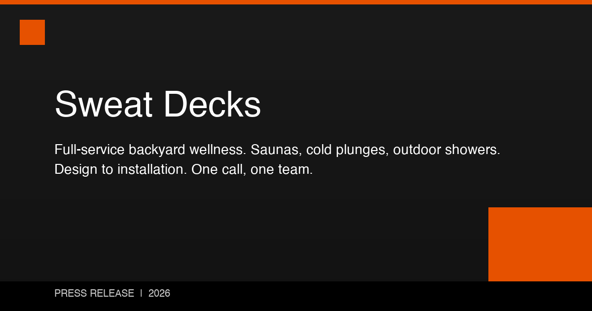 Sweat Decks Simplifies Backyard Spa Construction with Full-Service Design and Installation