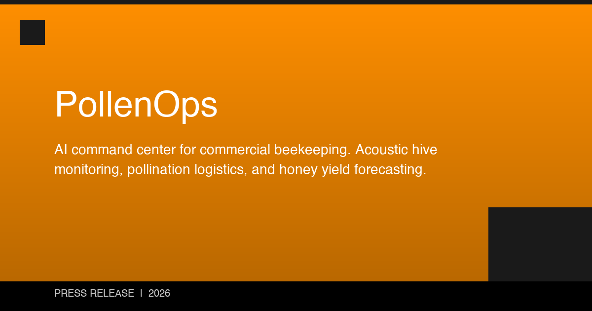 PollenOps Introduces Platform Designed to Support Large-Scale Commercial Beekeeping Operations
