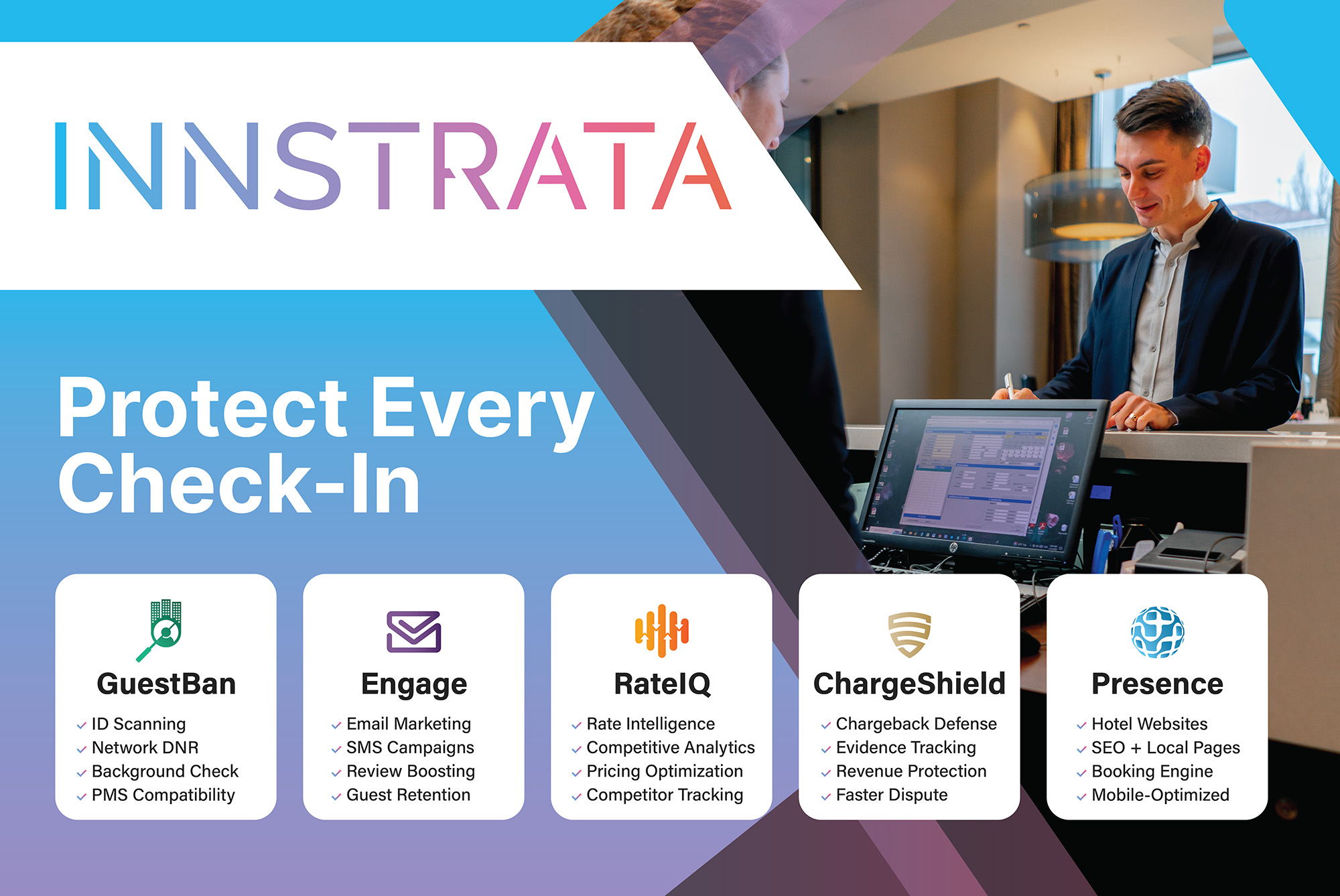GuestBan Rebrands to Innstrata, Builds a Unified Platform for Hotel Risk Protection, Rate Intelligence, and Direct Booking Growth.